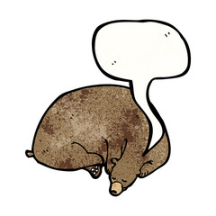 cartoon hibernating bear