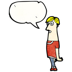 cartoon talking man