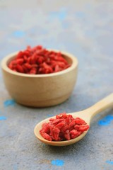 Red dried goji berries
