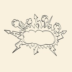 Comic book explosion