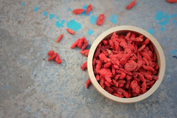 Red dried goji berries