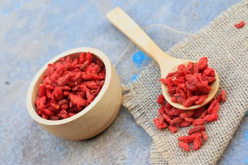 Red dried goji berries