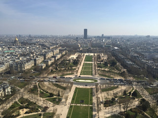 Fototapeta premium Paris view from Eiffel tower
