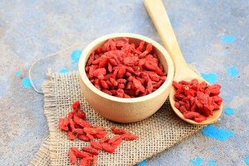 Red dried goji berries