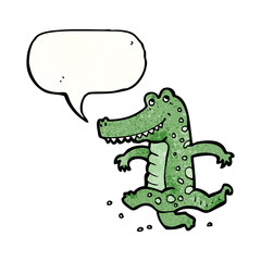 cartoon friendly crocodile