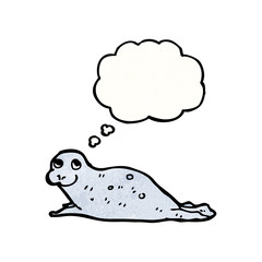 cartoon seal pup