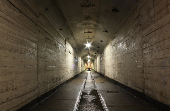 Underground tunnel on the former military base
