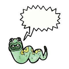 cartoon hissing snake