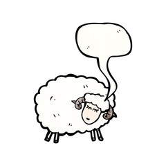 cartoon sheep