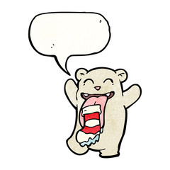 cartoon teddy bear with sock