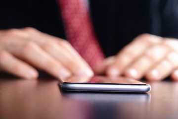 Fototapeta premium businessman with mobile phone