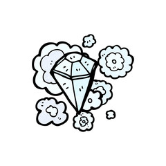 huge diamond cartoon