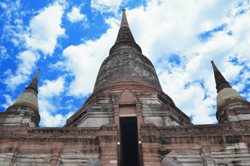 Fototapeta premium Wat Yai Chai Mongkol / Wat Yai Chai Mongkol- Ayuttaya of Thailand.