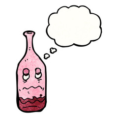 cartoon wine bottle