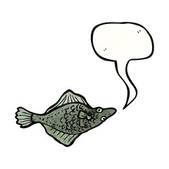 cartoon flatfish