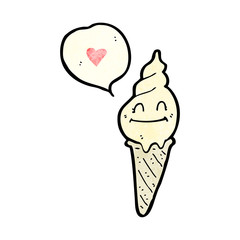 cartoon ice cream cone character