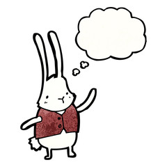 cartoon white rabbit