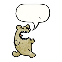 crazy cartoon bear