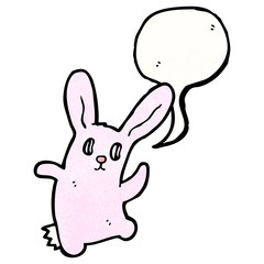 cartoon pink bunny rabbit