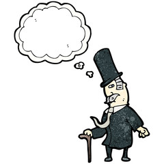 cartoon man wealthy man