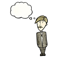 cartoon sensible man