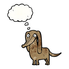 cartoon dachshund