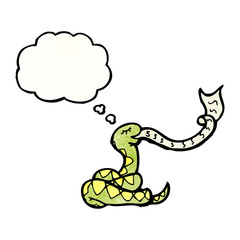 hissing snake cartoon