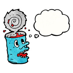 canned food cartoon character