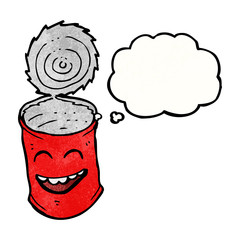 canned food cartoon character