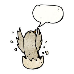 cartoon bird singing