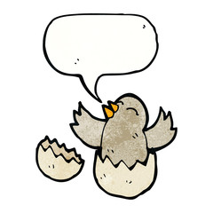 cartoon bird singing