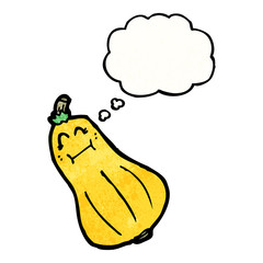 cartoon butternute squash