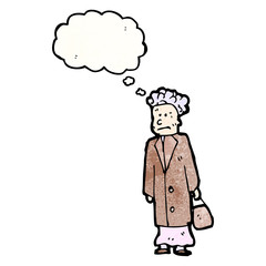 cartoon old woman