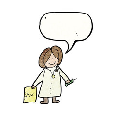 child's drawing of a friendly doctor