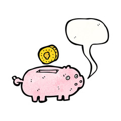 piggy bank cartoon
