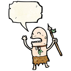 chanting tribesman cartoon