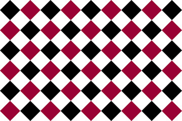 赤と黒　ダイヤパターン 