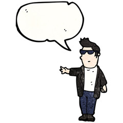 cartoon cool guy