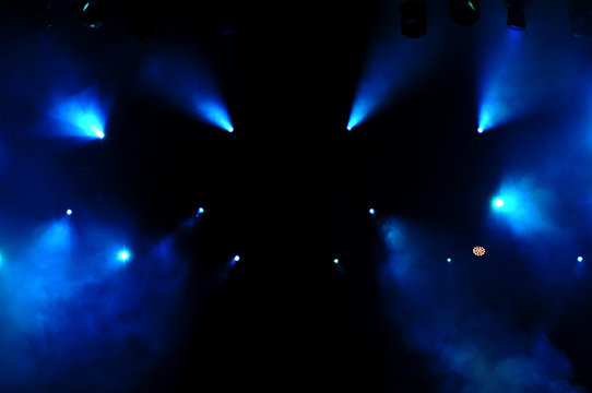 Blue Stage Lights
