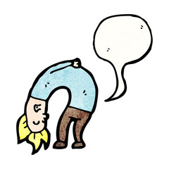 cartoon man talking out of his ass