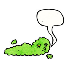 cartoon gas cloud monster