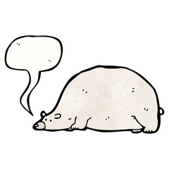 cartoon big polar bear