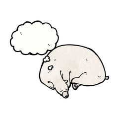sleeping polar bear cartoon