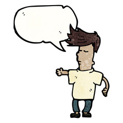 cartoon talking cool guy
