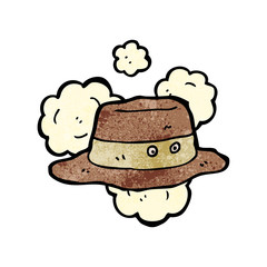 cartoon old hat