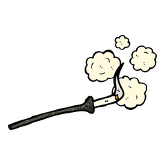 cartoon cigarette in holder