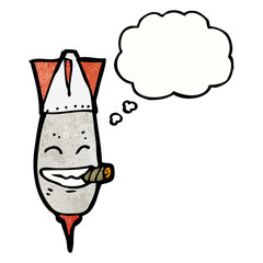 cartoon bomb with cigar