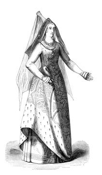 Medieval Lady - end 15th century