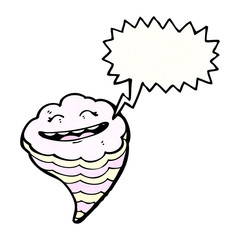 cartoon grinning cloud