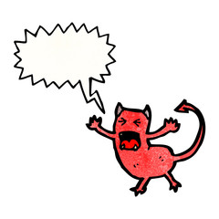 cartoon little devil